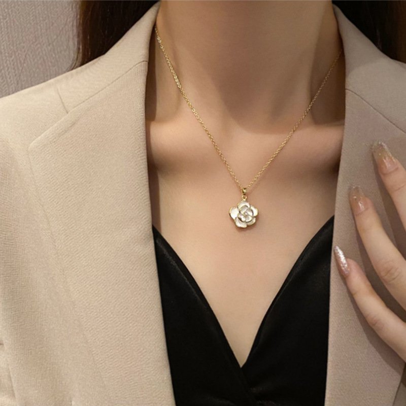 White Rose Pendant